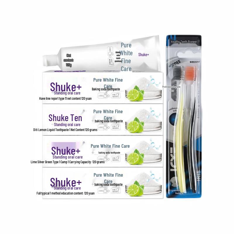 

Saky Baking Soda Toothpaste with Toothbrushes