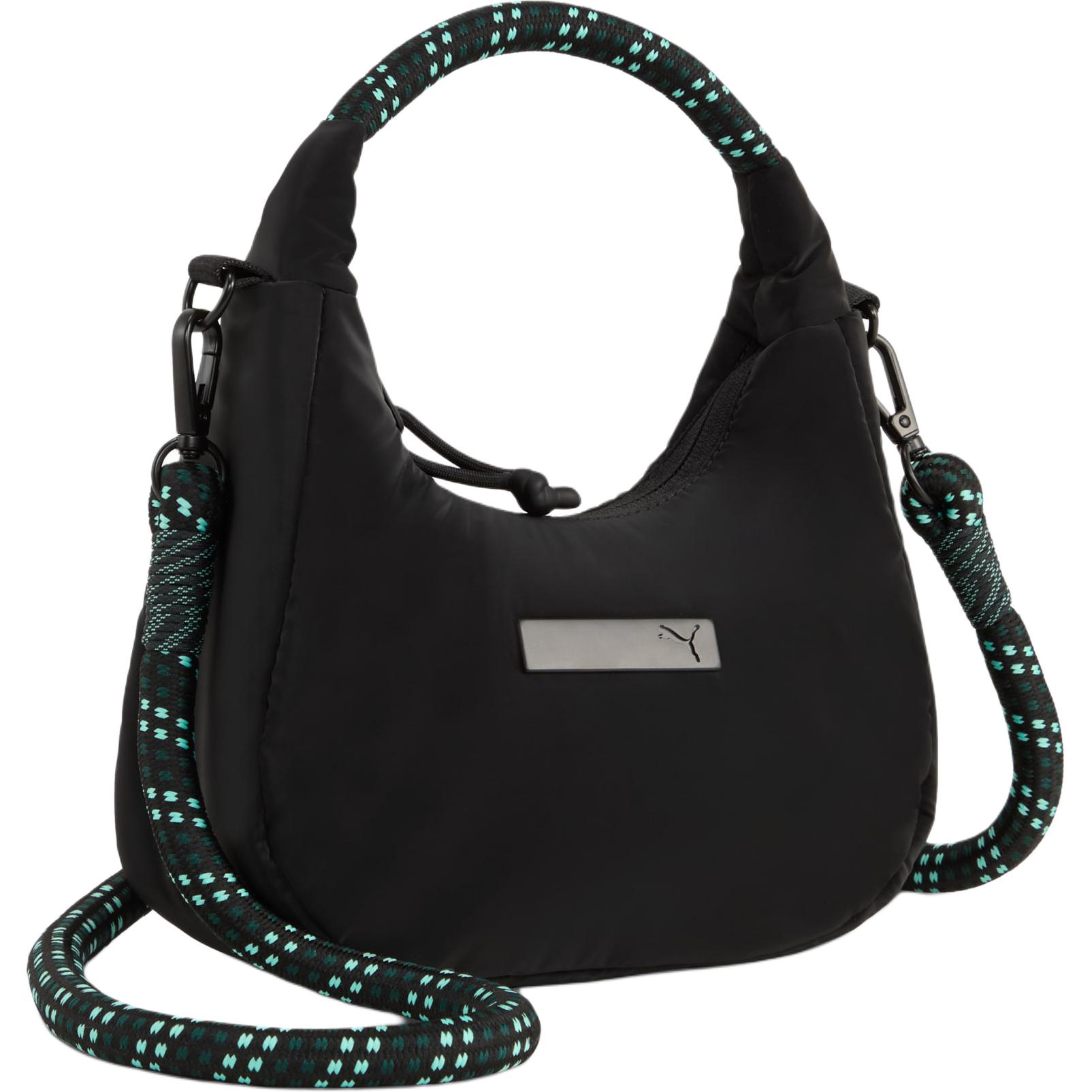 Puma Detachable Rope Shoulder Strap Mini Handbag With Metal Accessories Double Zipper Closure Recycled Material Women Handbag Black 091855_01 Black 5990₽