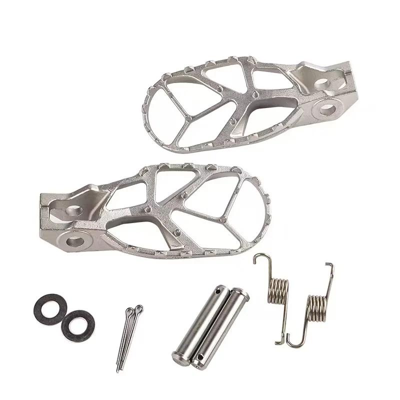 Motorcycle Stainless Steel CNC Enlarged Foot Pegs for KTM EXC XC SXF SX XCW 2017-2022 for Husqvarna for GASGAS Motocross Bikes stainless steel