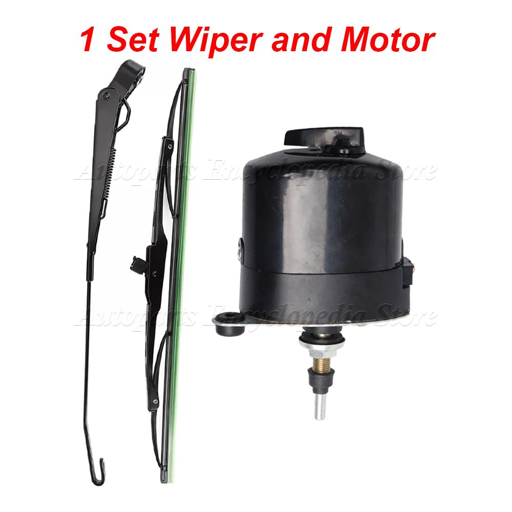 7731000001 Fit For Willis Jeep Tractor 0390506510 Universal 12V Windscreen Wiper Motor Or Arm With Blade 01287358