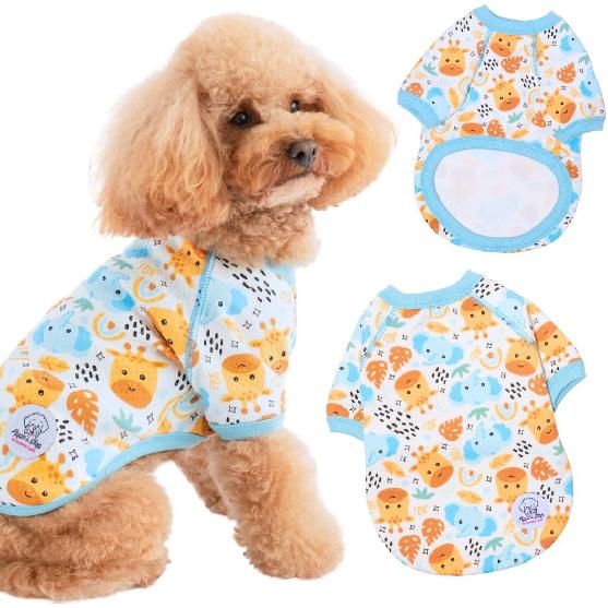 Pippo's Shop Puppy Sweater, Peru Cotton Doggie Sweaters for Small Dogs, Pet Apparel Lightweight Stretch Soft Shirt Smooth Breathable Dogs Clothes,