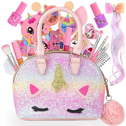 Makeup Set for Girls, Toy Makeup Set for Kids, Elementary School Students, Makeup Set for Girls Ages 6, 7, 8, 9, 10, 11, 12, and 13, Birthday Gift, Cr