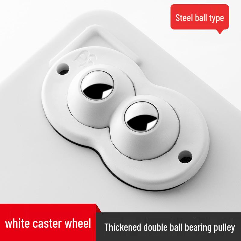 Roulettes d'ameublement pivotantes silencieuses: Roulettes adhésives universelles pour un déplacement facile