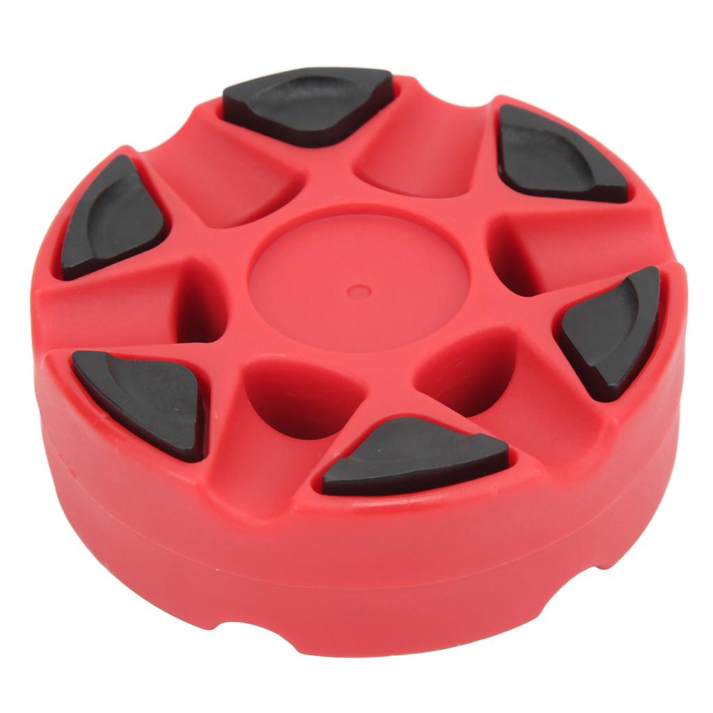 Hockey Puck Dense Texture Glossy Flat Easy Sliding Plastic Roller Hockey Puck for Daily Skating TrainingRed