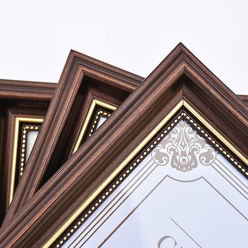 

Light Blue Plastic Photo Frame 4/6/7/10 Inch Brown Picture Frames Rustic Home Decor Nightstand Family Portrait Desk Decoration 4 Inch темно-коричневого кольору