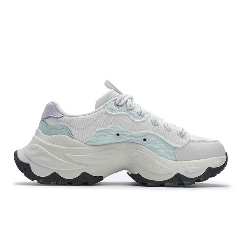 Fila Sofia 4 Zapatos Espina de Pescado Modernos Versátiles de Moda Tendencia Personalidad Amortiguadores Resistentes al Desgaste Zapatos Casuales de Caña Baja F12W521301FGP