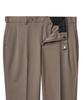 Musinsa Standard Lightweight Wide Hidden Banding Crop Slacks [Dusty Beige]