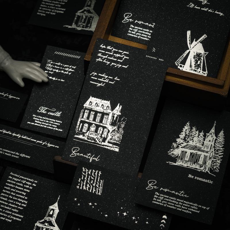 Dark Tones Hot Silver Ketchup Girl Night Poetry Series Journal: DIY Collage & Decoration