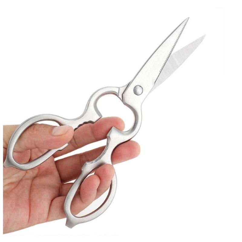 All-Steel Household Scissors Multi-Purpose Scissors Fish-Gutting and Scaling Scissors Kitchen Scissors Chicken Bone Scissors