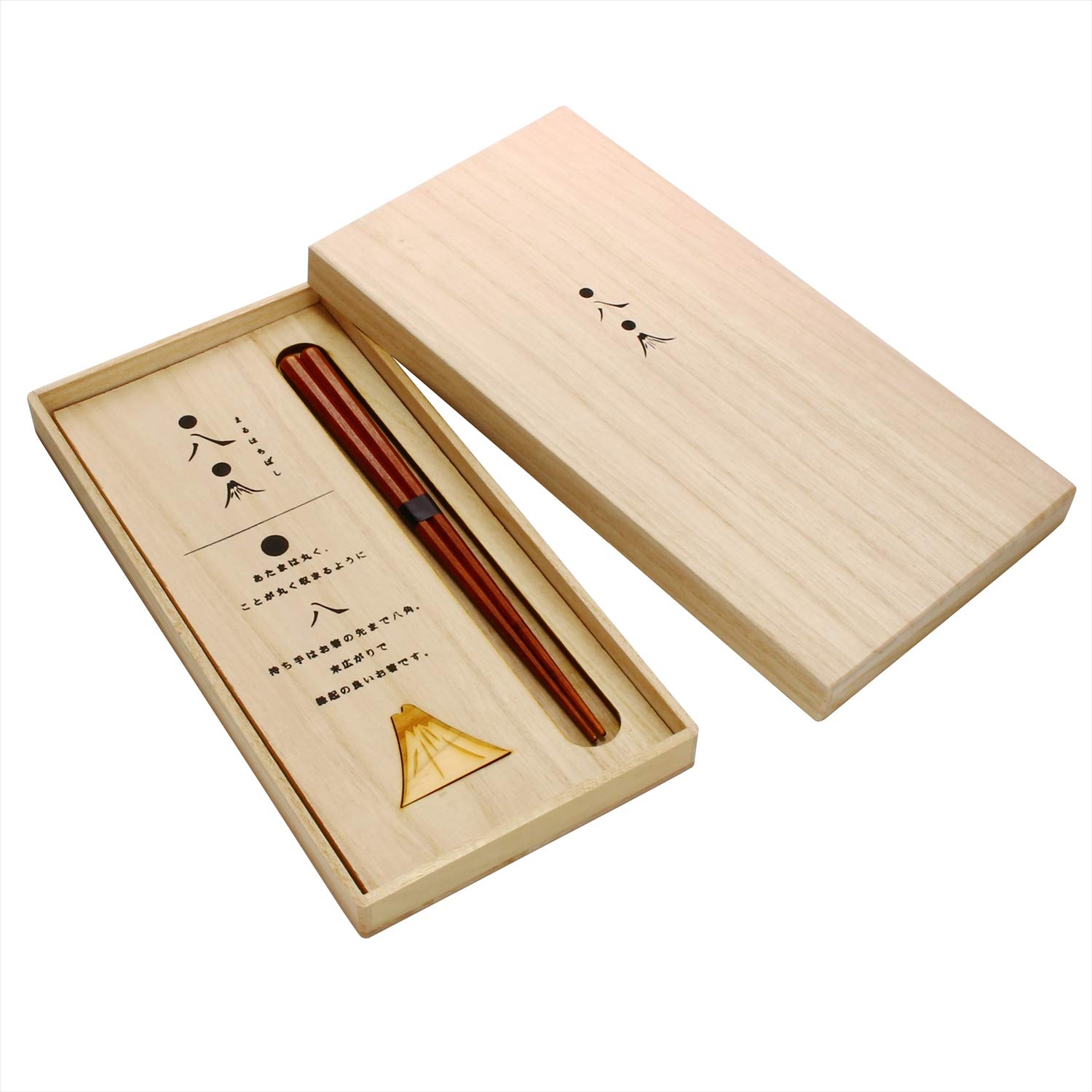 

aito Seisakusho Maruhachi Chopstick Set Auspicious Made in Gift Set 104502 Hyozaemon (Wooden Box) Chopsticks, Japan,