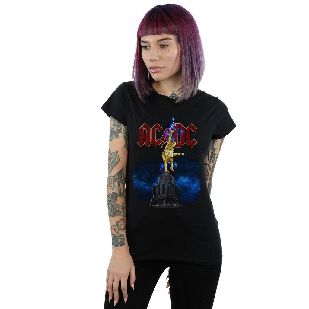 AC/DC Womens/Ladies Stiff Upper Lip Lightning Cotton T-Shirt