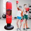 Kids Inflatable Punching Bag Free Standing Boxing Bag Thickened Bounce-Back Punch Bag Inflation Punching Column for Fitness