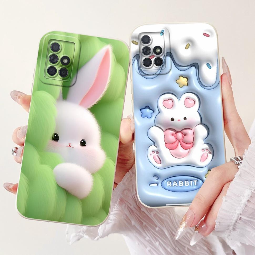 For Samsung Galaxy A71 Case Cute Panda Ultra Slim Soft TPU Back Cover Case For Samsung A71 A715F 4G Full Cellphone Phone Case