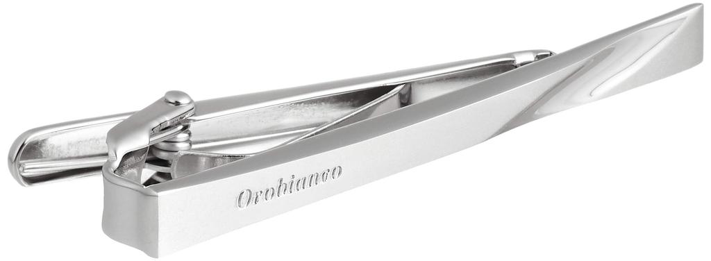 Tie Clip for Men ORT144 Silver Japan 5 X 58 X 15 [Orobianco] (mm) (FREE Size)
