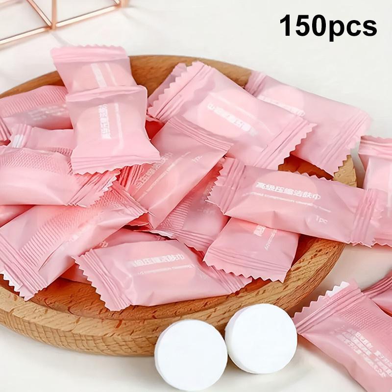 50-250PCS Portable Compressed Face Towels Disposable Cotton Coin Tissue Suitable For Travel Beauty Salon Makeup Remover Cleaning