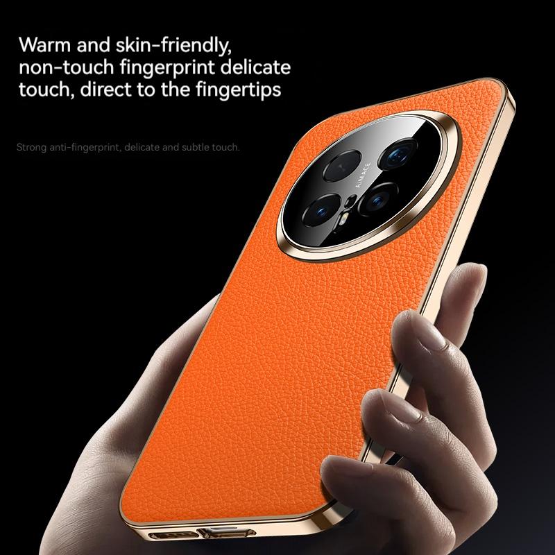For Honor Magic 8 7 6 Pro Phone Case, Luxurious Leather Lychee Pattern Design, Fully Wrapped Lens, Anti Drop Protective Cover