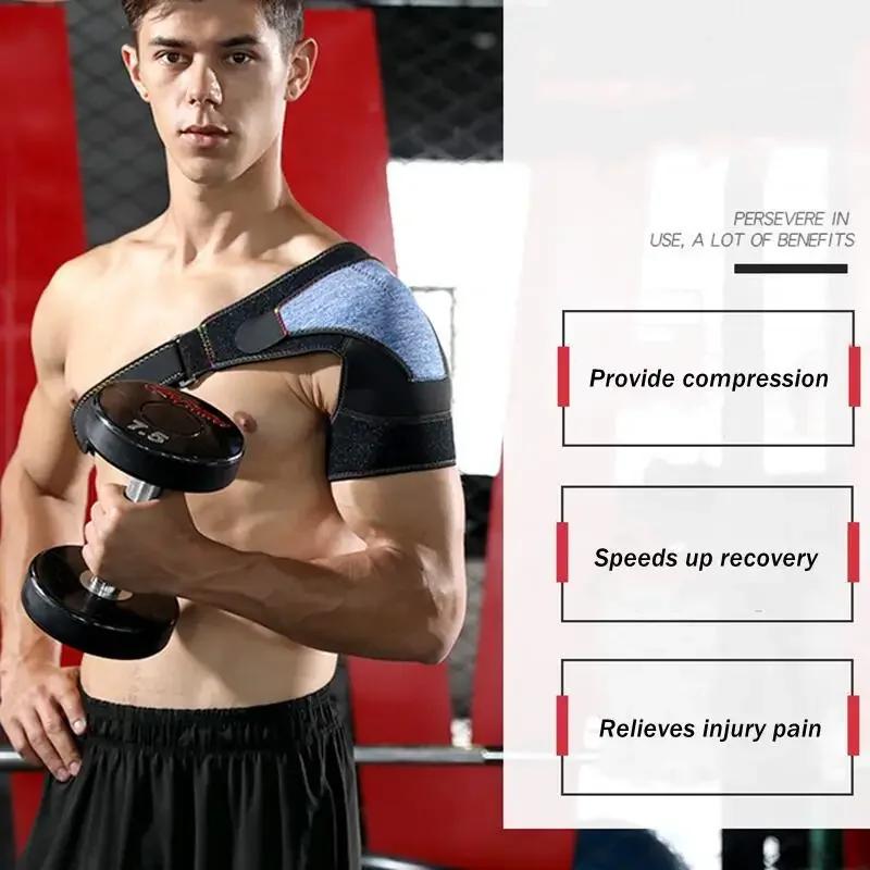 Adjustable Left Right Shoulder Support Belt For Torn Rotator Cuff Relief Compression Strap Protector Brace