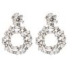 2019 European & American Exaggerated Round Diamond Acrylic Earrings