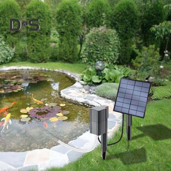 Solar Pond Oxygenator Aquarium Oxygen Aerator 2.5W Solar Air Oxygen Pump Fishing Aerator with Pipe Air Bubble Stone for Garden Pond Fish Tank Fishing