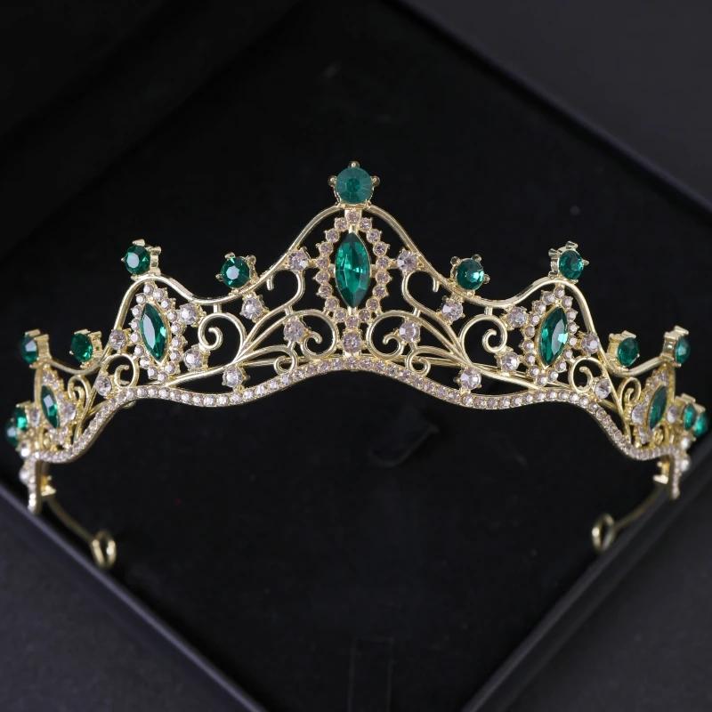 Crystal Bridal Crown Tiara Party Rhinestone Prom Diadem Headband Crown for Women Bridal Wedding Hair Accessories Jewelry Crown