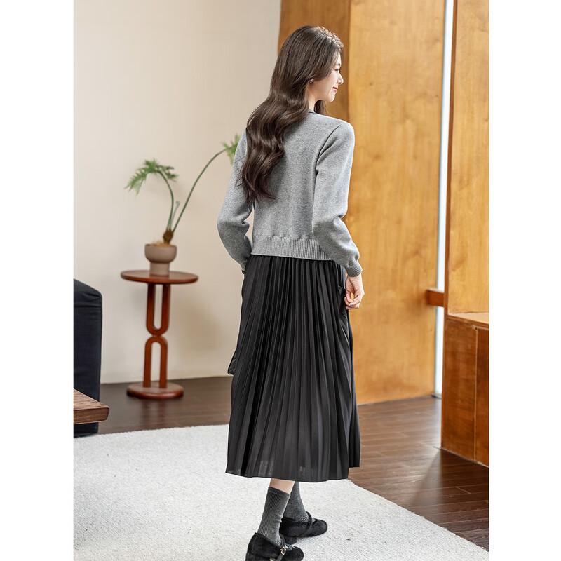Mokana Urban Casual Long-Sleeve Midi Dress MKNJD3643