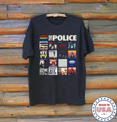 Koszulka Unisex z Krótkim Rękawem The Police Band Album Pełna Rozmiarówka S-5XL TT822 Koszulka Unisex
