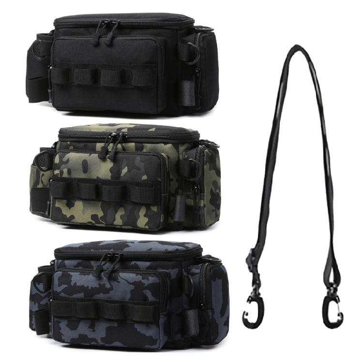Waterproof Fishing Gear Bag Outdoor Shoulder Crossbody Bag Fishing Tackle Backpack Multipockets Lures Gear Shoulder Bag