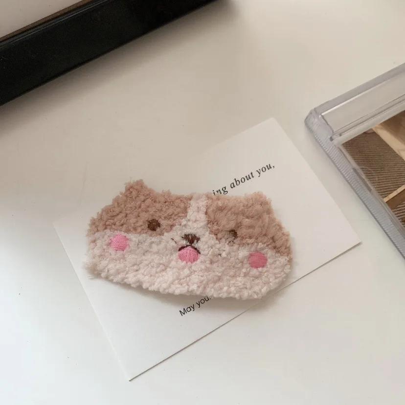 

Мультяшная пушистая детская заколка для волос для девочек, забавная заколка для волос в виде панды и кролика, плюшевая заколка для волос в виде осенне-зимней девочки, детский головной убор