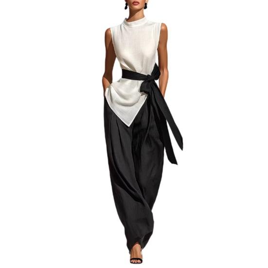 

Women s Suits Two Piece Set Breathable Casual Loose Fit Solid Color Outfits for Home Party Office Vacation Daily Wear S белый
