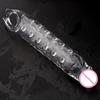 28cm Super Size Big Penis Sleeve Penis Extender 6cm Penis Enlargement Reusable Condom Sex Toys for Men Delay Ejaculation