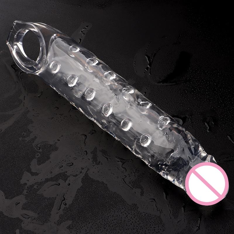 28cm Super Size Big Penis Sleeve Penis Extender 6cm Penis Enlargement Reusable Condom Sex Toys for Men Delay Ejaculation
