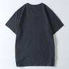 Foreign Trade Surplus Cotton Washed Carbon Brushed Summer Men's Sports Casual Round Neck Solid Color Embroidered Short-Sleeve T-Shirt