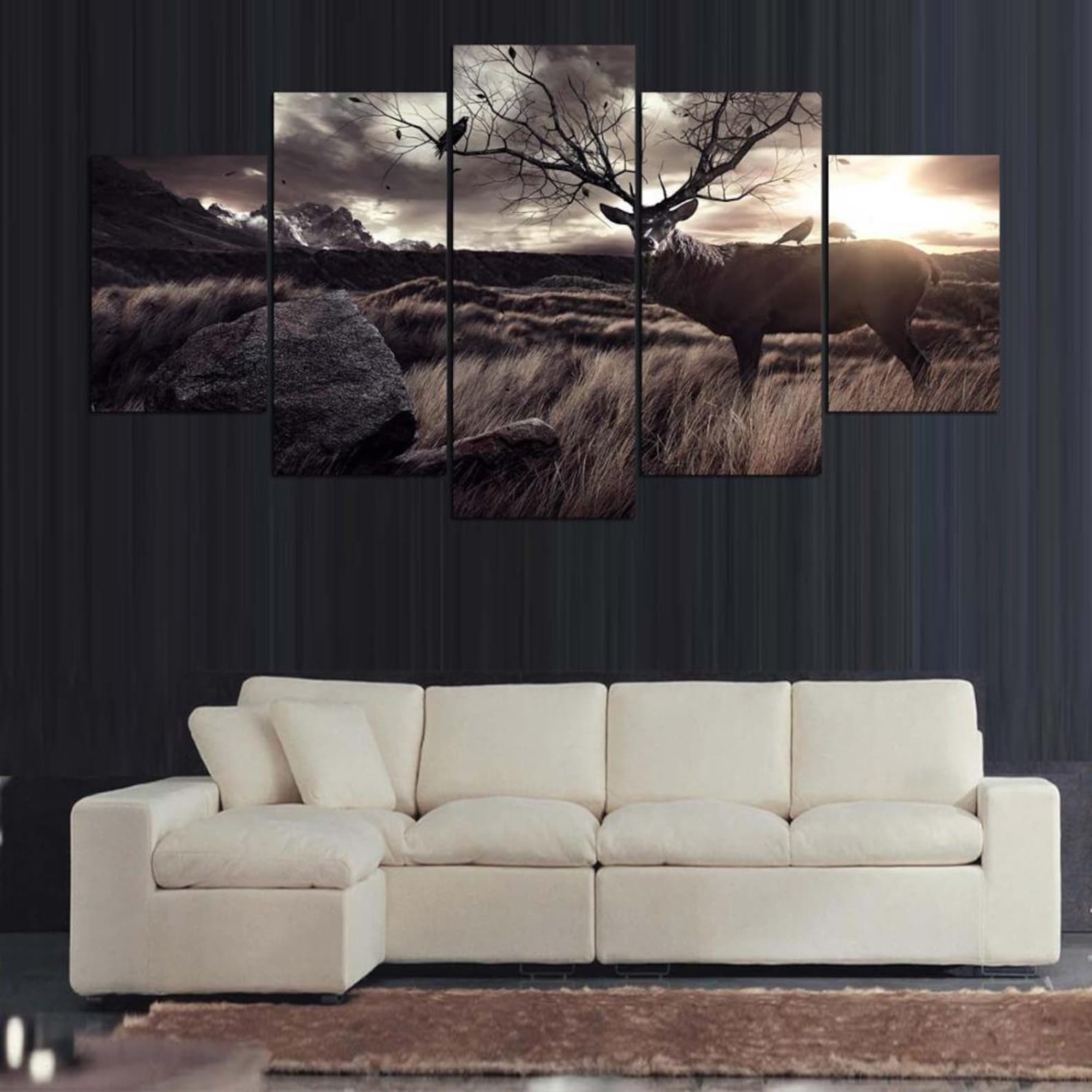 

5 Panel Canvas Wall Art Decor For Home Living Spaces 20X35 20X45 20X55CM