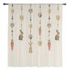 Cortinas de tule de rabanete de ovos de coelho de Páscoa para sala de estar, quarto, cortina transparente de voile, decoração de janela para casa