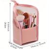 1 Pc Stand Cosmetic Bag for Women Clear Zipper Makeup Bag Travel Female Makeup Brush Holder Organizer Toiletry Bag