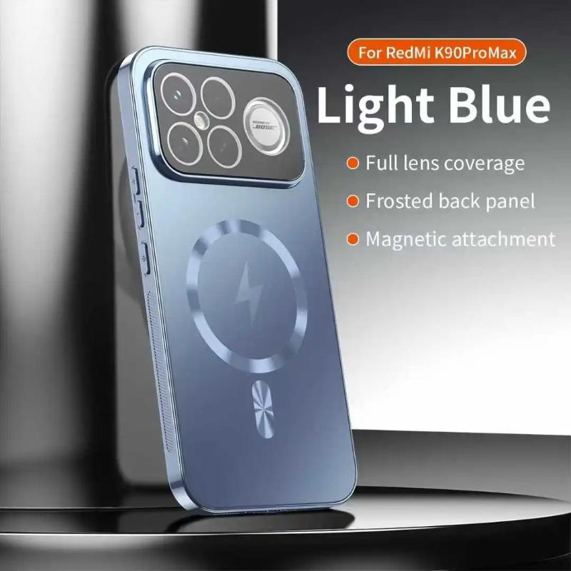 Per Xiaomi Poco F8 Pro F8 Ultra Custodia Pellicola Magnetica Protezione Lente Fotocamera per Ricarica Wireless Cover Posteriore Opaca Satinata