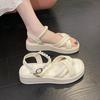 Fashion Summer Women Gladiator Sandals Fashion Platform Cross-toe Sandals Comfortable Muffin Casual Women's Shoes Luxury Sandales Plates