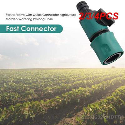 2/3/4PCS Quick Connector With Valve Atomization New Straight-through Abs Fast Couplings Accessories Prolong Hose Fittings Switch