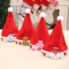 Christmas Decorations Red Children's Fingers Old Man Christmas Hat Christmas Gift Children Cartoon Christmas Hat Handmade