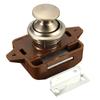 Latch Knob Push Button Lock Cupboard Cabinet Camper ABS & Zinc Latch Useful