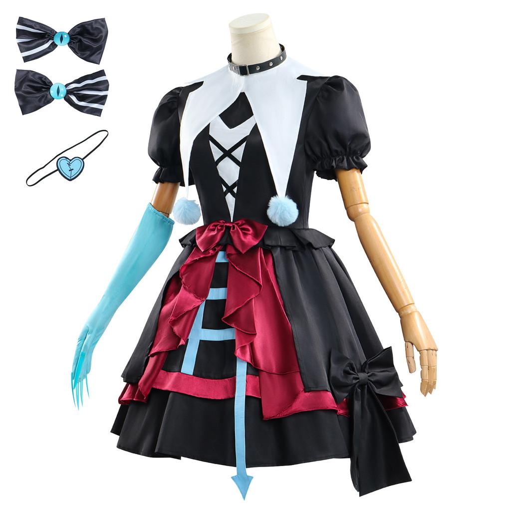 Party Eggy Mute Stella Cosplay Costume Fashion Halloween Party Dress Play Role