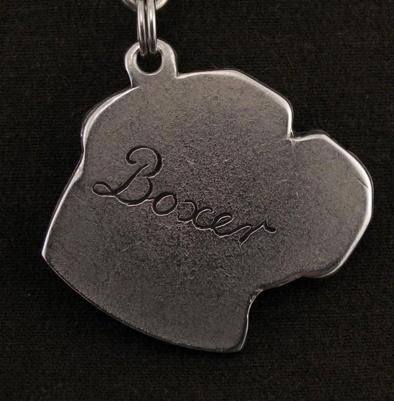 Boxer, German Boxer III – Dog Necklace In Gift Box, Silver-plated Locket for Dog Fan | Art-Dog