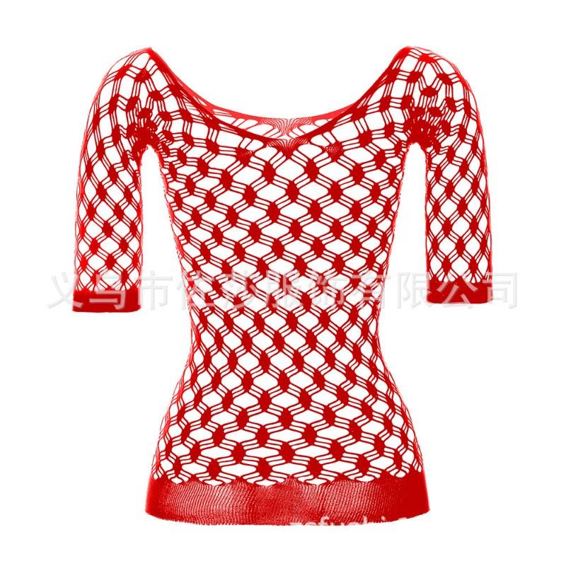 Sexy Lingerie Women's Transparent Hollow Stockings Tights Net Suit One-piece Open-gear Suspender Uniform