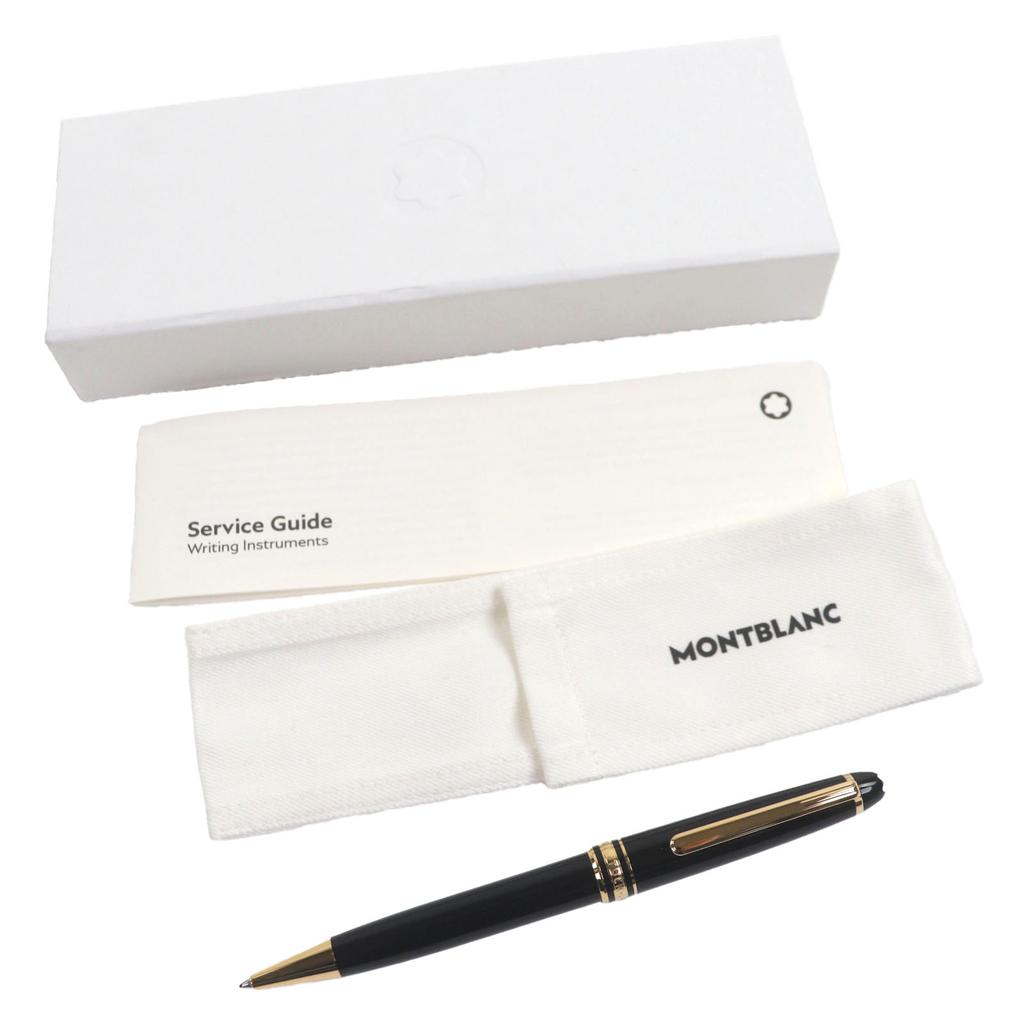 Excellent MONTBLANC Ballpoint pen Meisterstück Classic Black gold mens Used