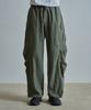 BALLUTE Curved Line Parachute Cargo Pants (Olive)