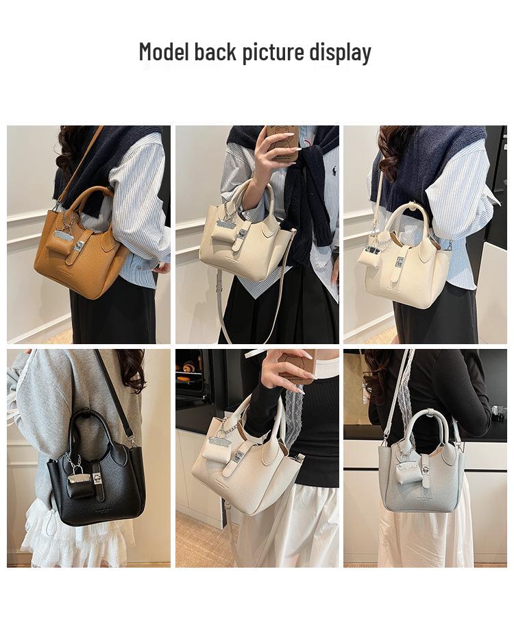2025 Frühling/Sommer Damen Stilvolle Koreanische Bucket Bag – Vielseitige Lässige Schulter- & Umhängetasche