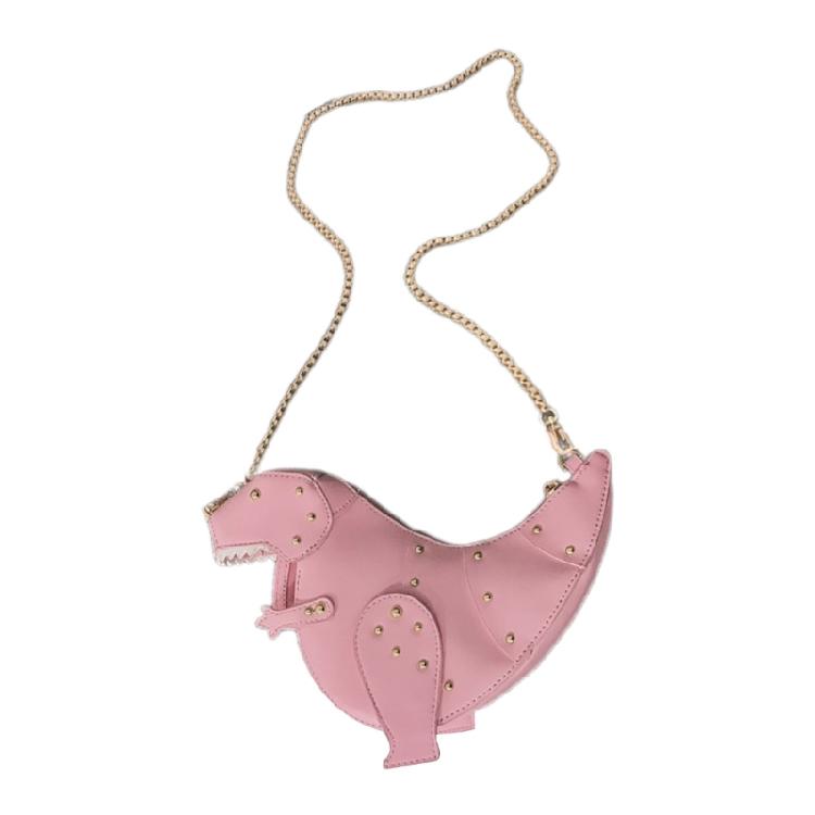 Chic PU Dinosaur Handbag Shoulder Bags Lightweight Crossbody Bag for Girls