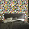 Wallpaper Small Flowers Sea and Yellow for Living Room and Bedroom 50x1000
