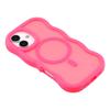 For iPhone 17 Case Compatible with MagSafe TPU+PC Phone Back Cover Skin Touch Wave Shape