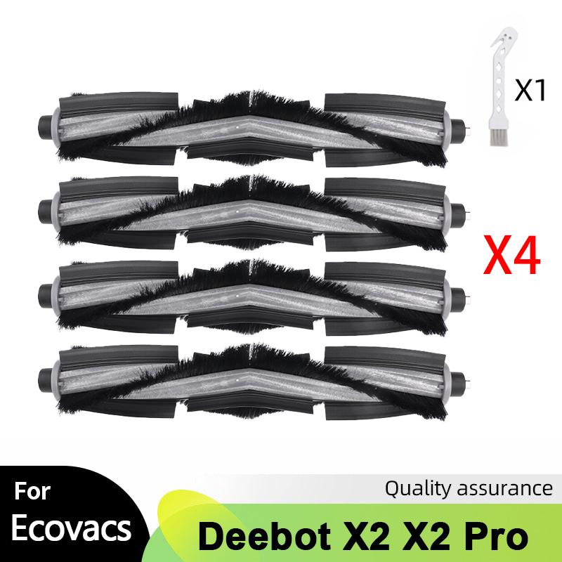 Roller Brush Rubber Brush For Ecovacs Deebot X2/X2 omni/X2 Pro Robot Vacuum Side Brush Hepa Filter Dust Bag Mop Cloths Accessory